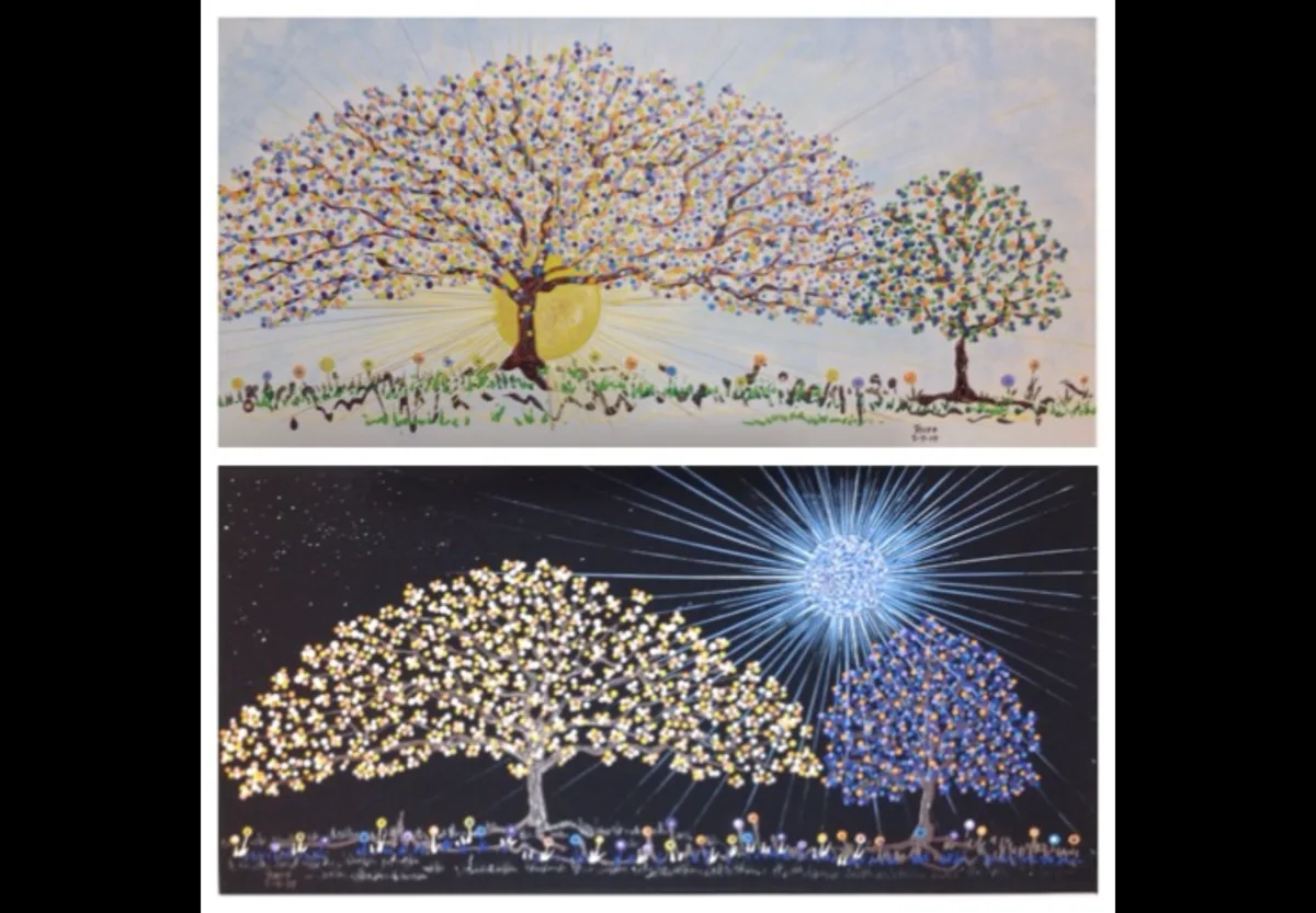 Two Trees Day and Night