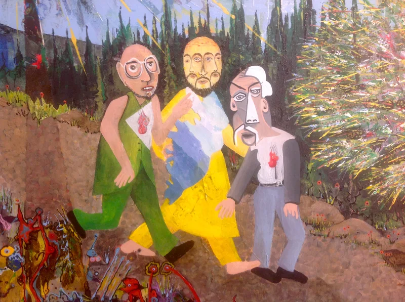 The Emmaus Road, detail